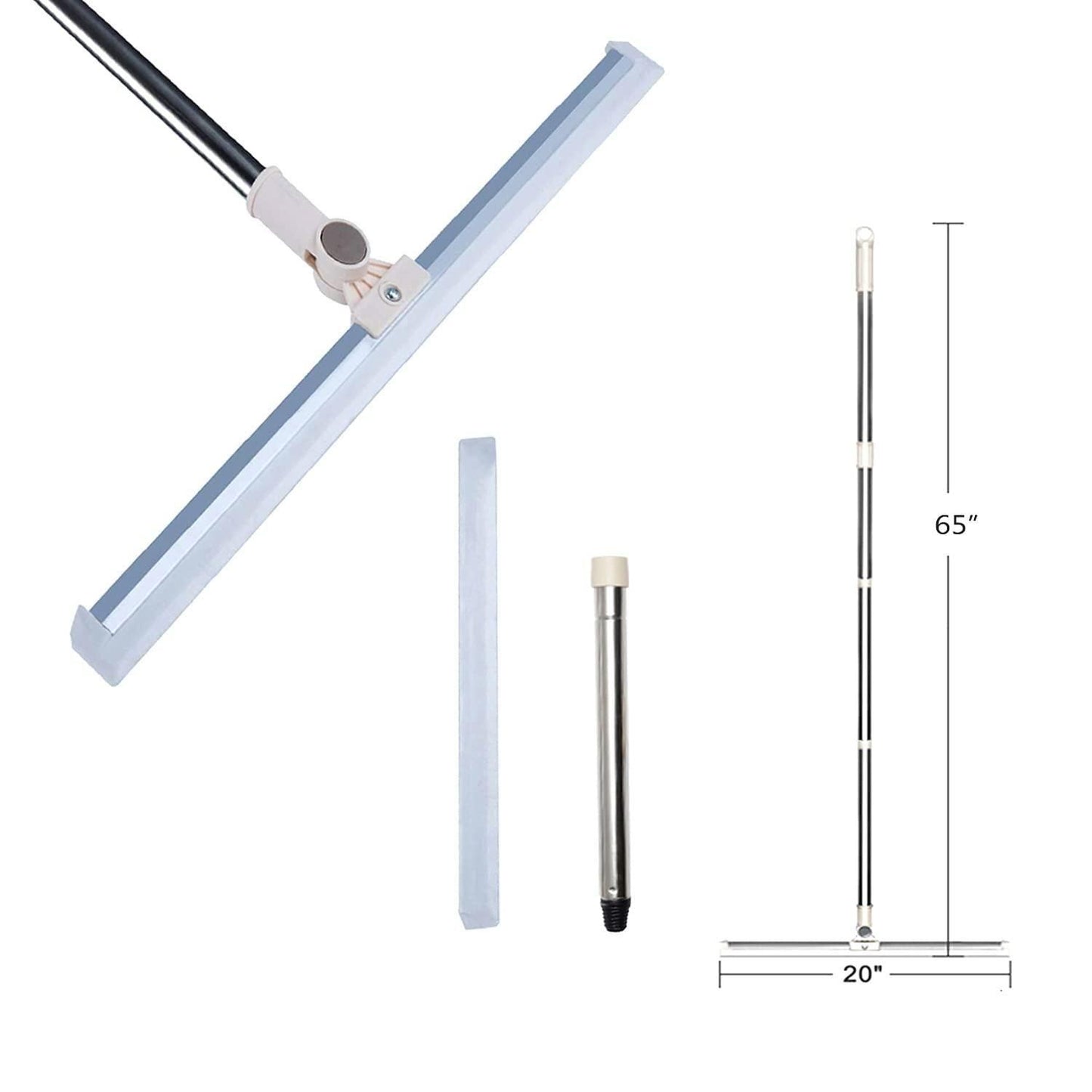 Multi-Functional Silicone Floor Sweeper for Wet & Dry Cleaning | Wipers for Bathroom Floor