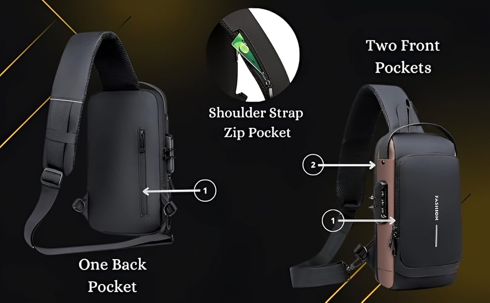 Unisex and Anti-Theft  Sling Bag – Stylish & Secure for Men & Women . Multi-Functional – Ideal for Travel, Work & Casual Use