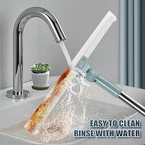 Multi-Functional Silicone Floor Sweeper for Wet & Dry Cleaning | Wipers for Bathroom Floor